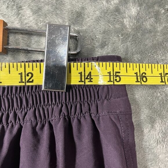 Athleta Chelsea Cargo Lined Pant Womens 10 Tall Purple Gray Pockets - Picture 6 of 9